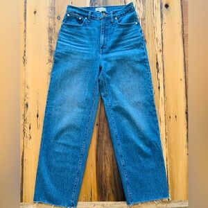 Madewell Perfect Vintage Wide Leg Crop Jeans Size 28T